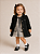 Casaco Infantil Feminino Preto em Lã - Imagem 2