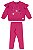Conjunto Infantil Feminino Moletom Fechado Pink - Imagem 2