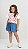 Conjunto Infantil Feminino Com Shorts Jeans - Imagem 2
