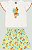 Conjunto Infantil Feminino Saia Frutas Quimby - Imagem 3
