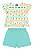Conjunto Infantil Feminino Blusa e Shorts Bee Loop - Imagem 2
