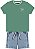 Conjunto Infantil Masculino Bermuda Jeans Dila - Imagem 2