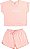Conjunto Infantil Menina Shorts Rosa Have Fun - Imagem 2