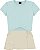 Conjunto Juvenil Dila Saia Shorts Bege - Imagem 4