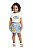 Conjunto Infantil Feminino Blusa e Saia Shorts - Imagem 1