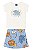 Conjunto Infantil Feminino Blusa e Saia Shorts - Imagem 3