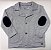 Blazer Infantil Masculino de Moletom Cinza da Up Baby - Imagem 1