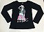 Blusa Juvenil Preta de Manga Longa Rockstar da Gloss - Imagem 1