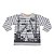 Camiseta Infantil de Manga Longa Listrada estampa de Construção da Have Fun - Imagem 1