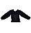 Blusa Infantil Manga Longa Cotton Preta Gola da Pituchinhus - Imagem 3