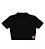 Blusa Juvenil Preta Cropped Manga Curta Gola da Authoria - Imagem 1