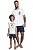 Pijama Pai e Filho Adulto Camiseta Manga Curta e Bermuda da Quimby - Imagem 1