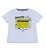 Blusa Juvenil Branca Manga Curta detalhe em Tela da Authoria - Imagem 1