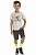 Conjunto Infantil com Bermuda Chumbo de Moletom da Quimby - Imagem 1