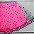 Conjunto Infantil Rosa Neon com Saia Tule Trabalhado Animê - Imagem 8
