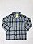 Camisa Infantil Xadrez de Flanela sem Felpa Cinza e Preta - Imagem 1