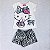 Pijama Infantil Short Malha Estampado de Zebras da Hello Kitty - Imagem 1