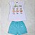 Pijama Infantil Blusa Manga Curta Estampa que Brilha no Escuro Tamanho 6 - Imagem 1