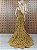 Vestido de Crochê dourado - Imagem 3