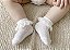 Meia Branca Infantil com Babadinhos - Batizado - Imagem 3