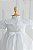 Vestido para batizado com bordado e renda renascença - FLORA - Imagem 6