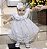 Vestido para batizado com bordado e renda renascença - FLORA - Imagem 2