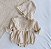 Romper bordado com touquinha - creme - Imagem 1