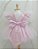 Vestido Infantil de festa Luxo curto-  cor de rosa - Imagem 3