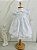 Vestido branco bordado com pérolas - batizado - Imagem 4