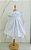 Vestido branco bordado com pérolas - batizado - Imagem 1