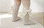 Meia Infantil off white - Tricô com Laço - Imagem 1