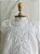 Vestido branco Poá bordado com pérolas - batizado - Imagem 3