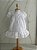 Vestido branco Poá bordado com pérolas - batizado - Imagem 6