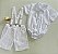 Conjunto Menino com suspensório para Batismo - Branco - Imagem 5