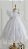 Vestido Luxo Branco Bebê com Flores - Imagem 2