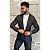 Blazer Masculino Casual Slim Fit Preto Detalhe - Imagem 3