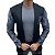 Blazer Slim Fit Sarja Detalhe Zip Off - Imagem 1