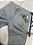 Calca Alfaiataria Skinny Cinza Esverdeado Zip Off - Imagem 2