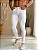 Calca Masculina Skinny Branco Zip off - Imagem 1