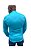 Camisa Slim Fit Gola Padre Acetinada Longa Celeste - Imagem 3