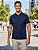 Polo Slim Fit Zip Off Ziper Masculino Marinho - Imagem 1