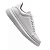 Tenis Couro Masculino Mcqueen Branco Solado Costurado Cadarço - Imagem 4