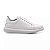 Tenis Couro Masculino Mcqueen Branco Solado Costurado Cadarço - Imagem 5