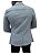 Blazer Slim Fit Sport Fino Casual Linho Cinza Mescla - Imagem 2