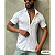 Camisa Slim Fit Curta Acetinada  Branco - Imagem 1