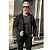 Blazer Suede Slim Fit Elegance Preto Per Pochi - Imagem 1