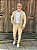 Blazer Suede Slim Fit Elegance Bege Per Pochi - Imagem 6