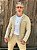 Blazer Suede Slim Fit Elegance Bege Per Pochi - Imagem 5