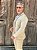 Blazer Suede Slim Fit Elegance Bege Per Pochi - Imagem 3