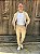 Blazer Suede Slim Fit Elegance Bege Per Pochi - Imagem 2